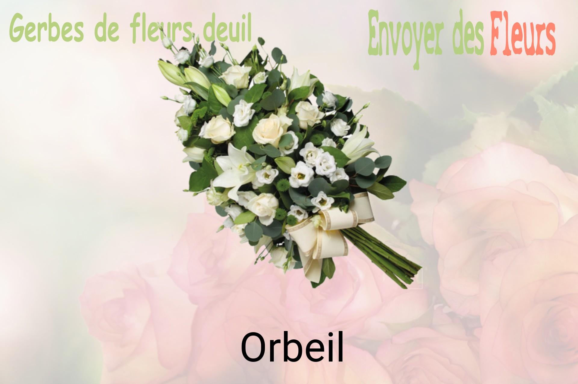 Gerbe de fleurs de deuil livrée à Orbeil